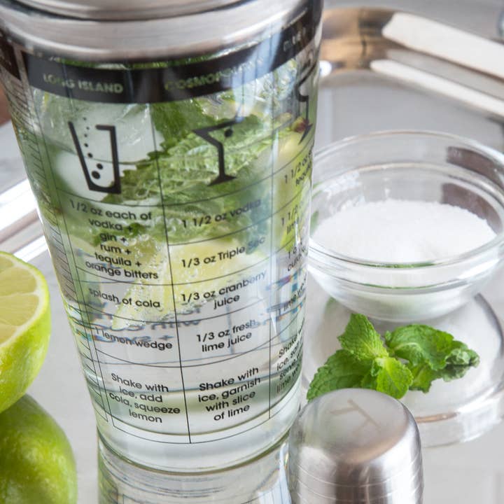 Fox Run Brands - Wholesale Cocktail Shaker - Outset Cocktail Shaker, Glass and Stainless Steel, 12-Ounce1