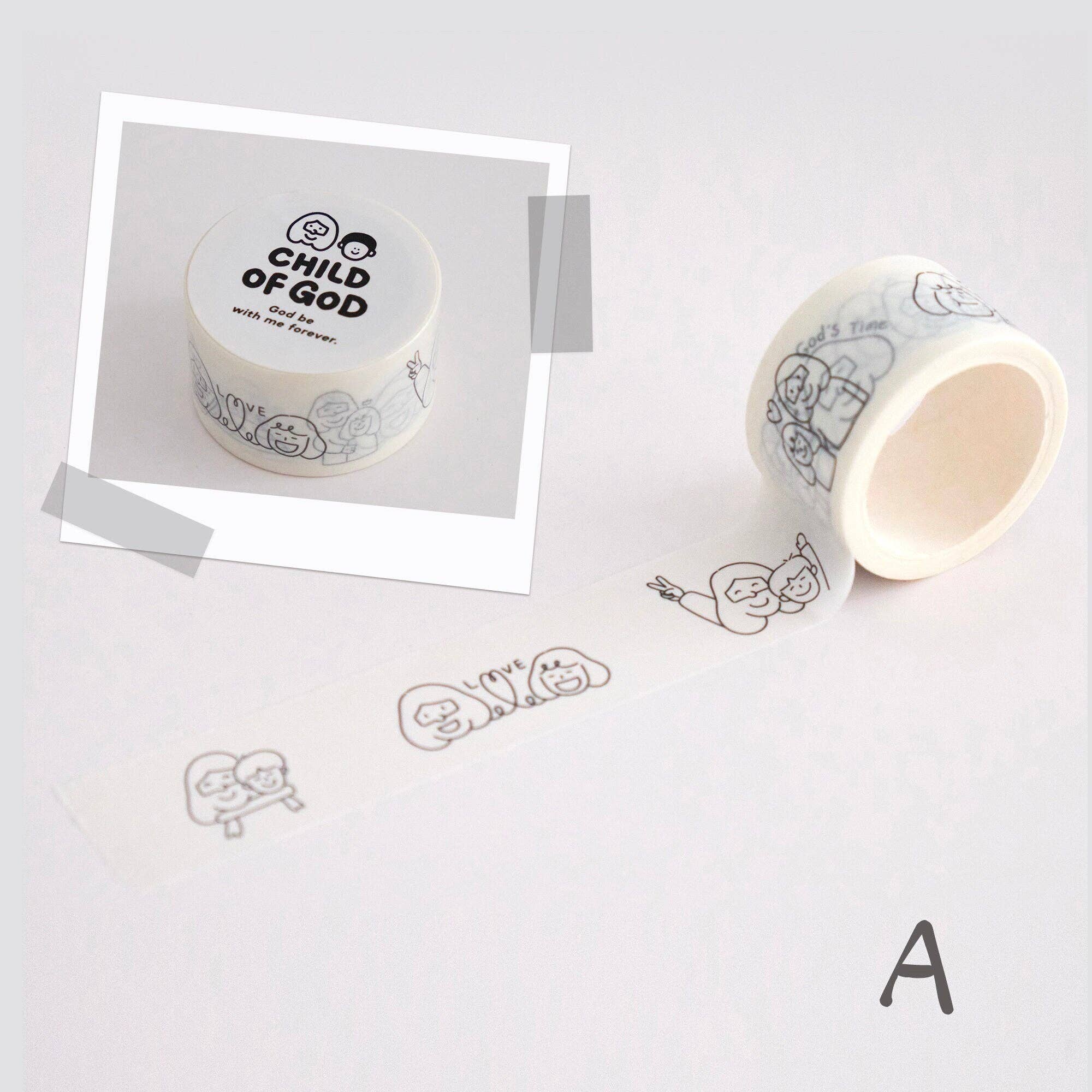 LuminaSalina - Wholesale Washi Tape - Christian Washi Tape | God | Jesus Christ | Religious Gift | Church | Cute | Faith Hope Love1
