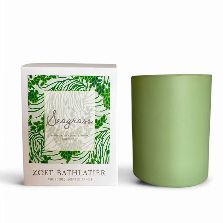 Seagrass Candle_Ambrosius Collection for wholesale by Zoet Bathlatier