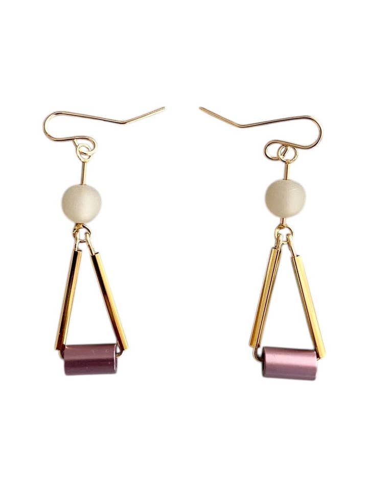 Aluminum and Resin Tube dangles for wholesale by Trecy Bleich