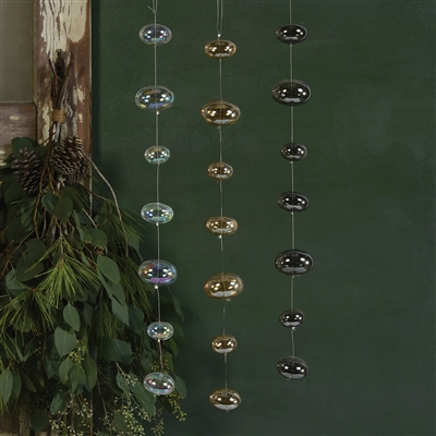 HomArt - Wholesale Decorative Tassel/Wall Drop - Glass Ball Strands - Clear Luster2