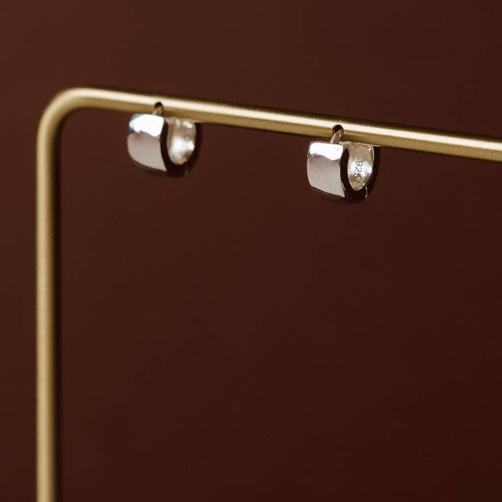 Chloe Mini Huggie Hoops for wholesale by Natalie Borton Designs