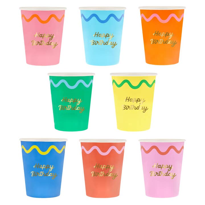 Wiggle Edge Cups for wholesale by Meri Meri
