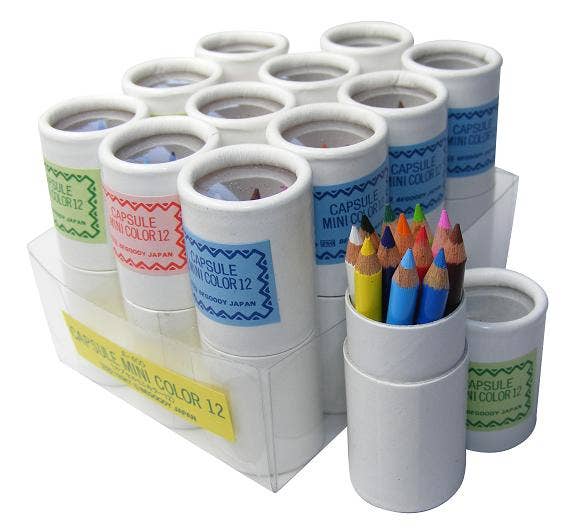 BCmini - Wholesale Colored Pencil - 21602 12 sets of 12 mini pencils in mini paper tube-122
