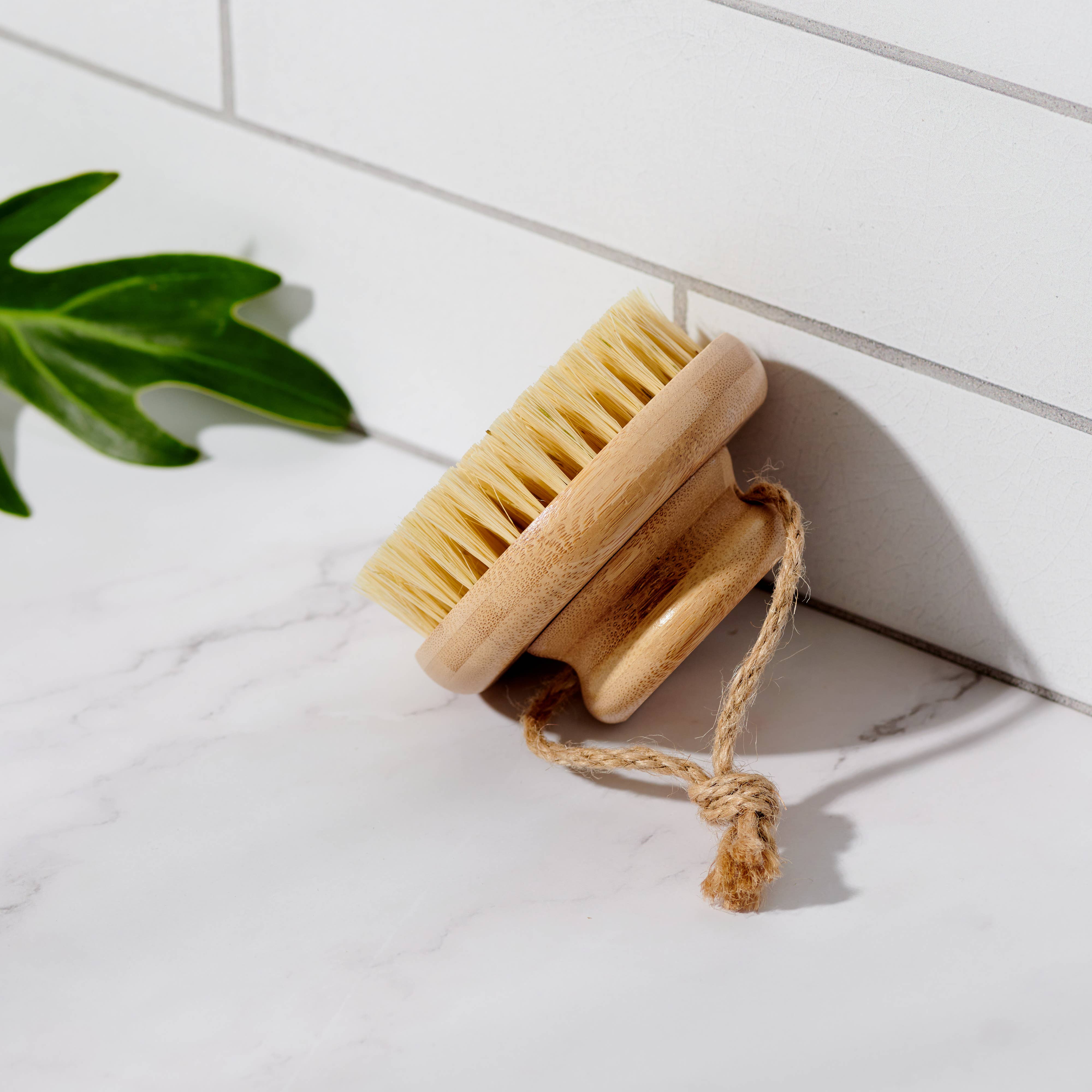Desesh - Wholesale Body Brush - Bamboo Dry Body Brush with Short Handle (Plastic Free)3