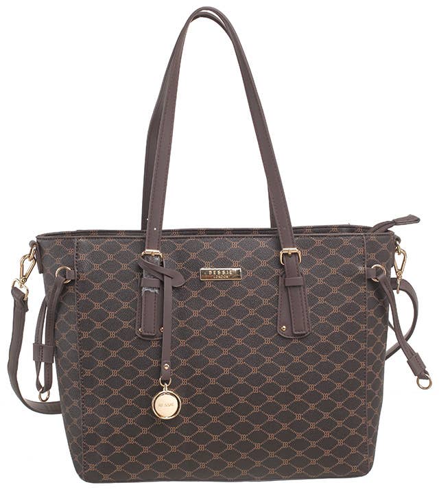 Bessie London - Wholesale Shoulder Bag - Women's - MONOGRAM 2 IN 1 SHOULDER BAG30