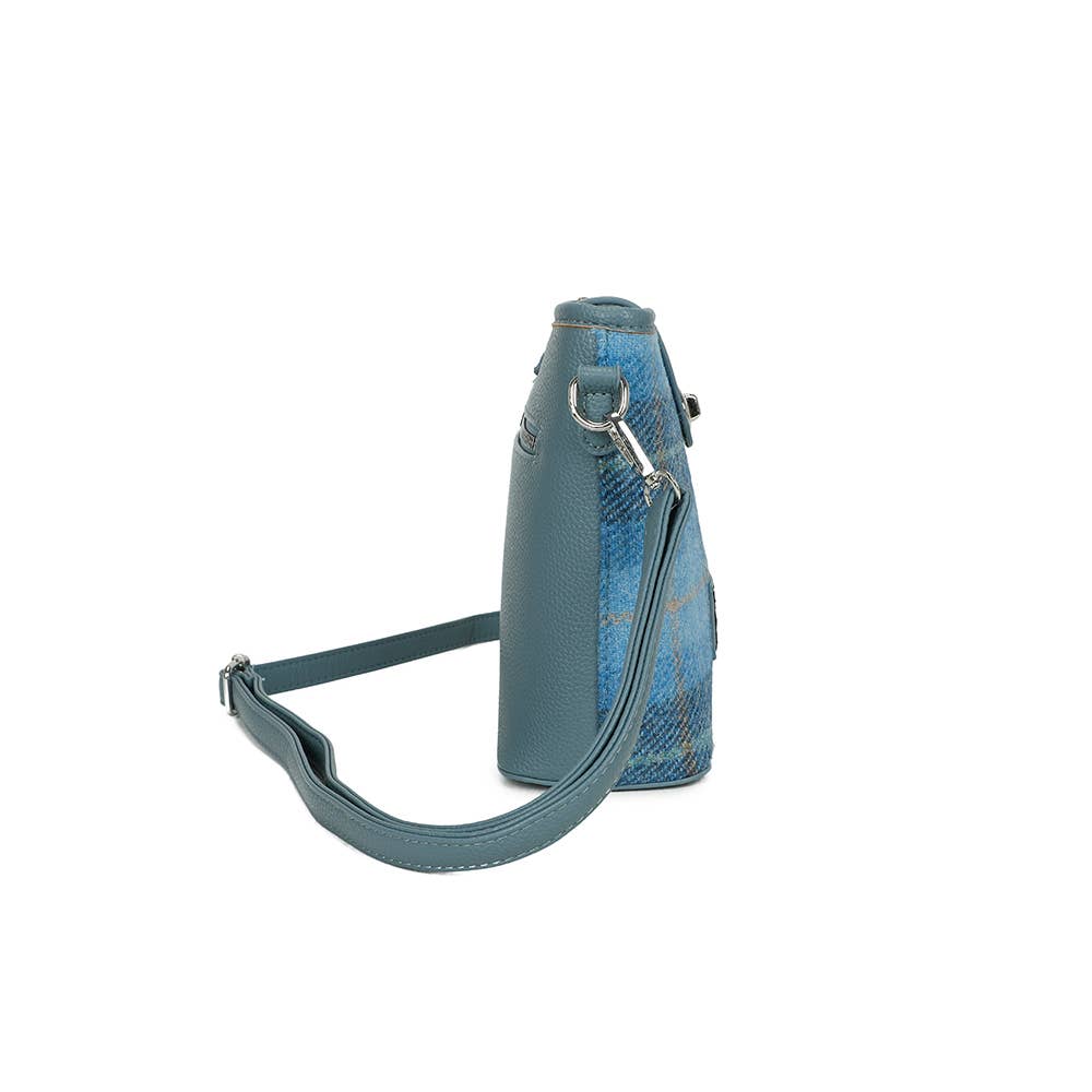 Strathurie - Wholesale Backpack - Women's - Harris Tweed Skye Blue Shoulder Bag 71132