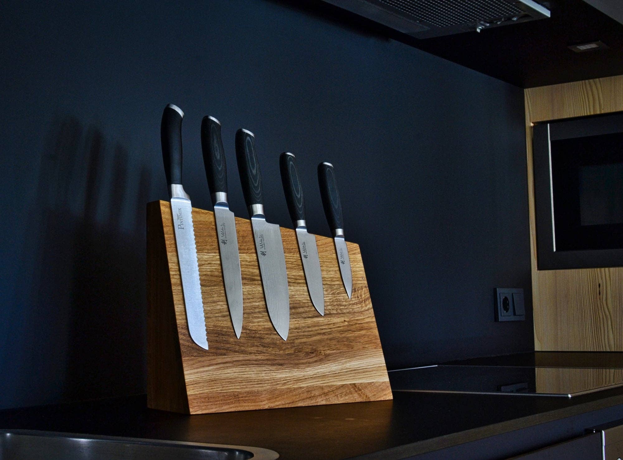 Natuhr - Wholesale Knife Storage - Knife block Pit - magnetic knife holder for 5 knives1