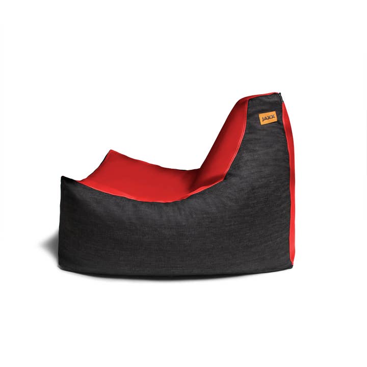 LuvU - Wholesale Chair - Jaxx Pixel Gamer Bean Bag Chair, Premium Vinyl / Dark Denim63