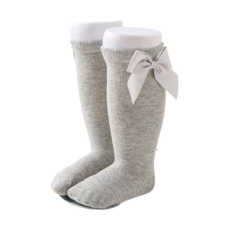 KiddieKickz - Wholesale Socks - Kids - Girls Solid Color Bow Accessories Socks6