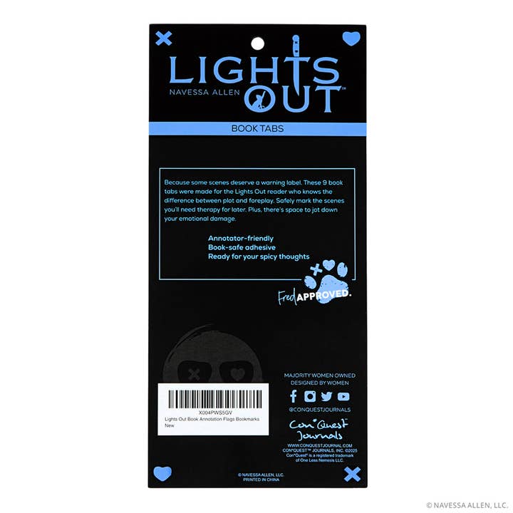 Conquest Journals - Wholesale Bookmark - Lights Out Book Annotation Tabs (30-Pack)4