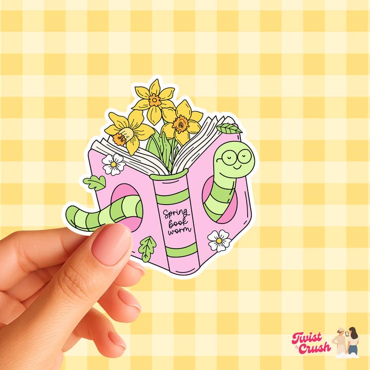 Spring book worm for wholesale by Twistandcrush