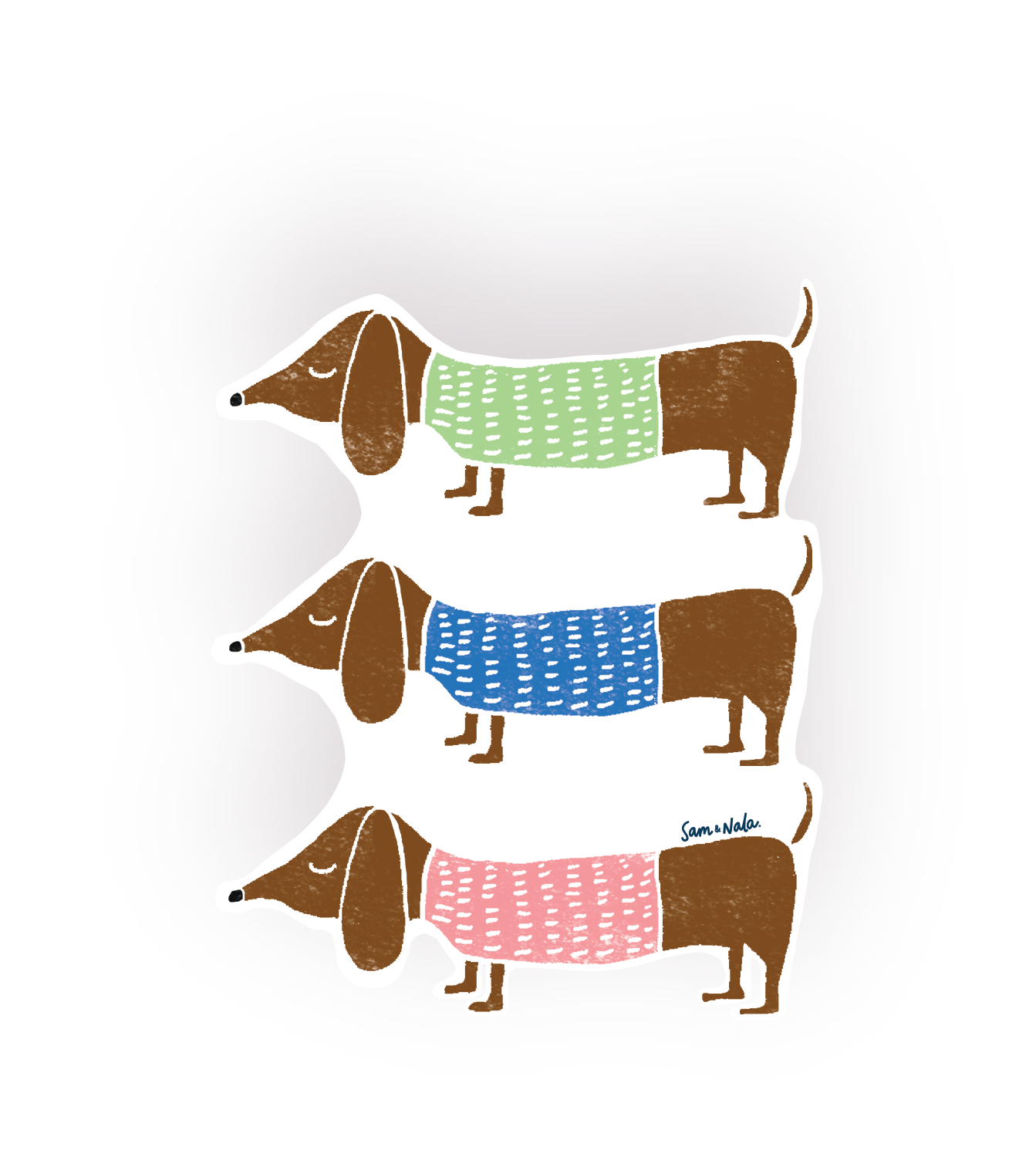 Sam & Nala | intentional style for pets & their people - Wholesale Sticker - Triple Threat Vinyl Sticker - duurzaam en bestand tegen vervaging, krassen, scheuren en vocht.1