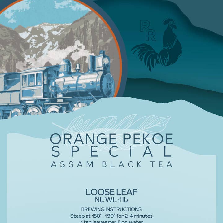 Red Rooster Coffee Roaster - Wholesale Loose Tea - Assam Black Tea – Orange Pekoe Special Bulk Loose (1 lb Bag)