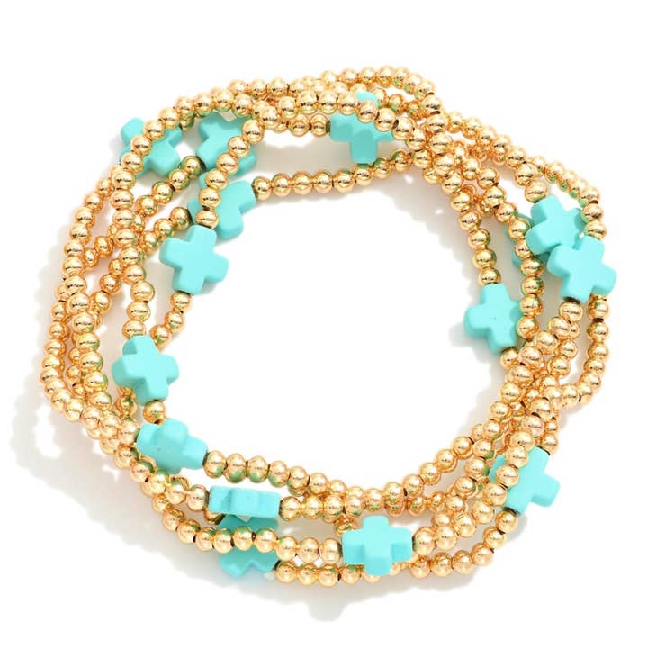 Golden Turquoise Bracelet Bundle for wholesale by Erin McDermott Jewelry
