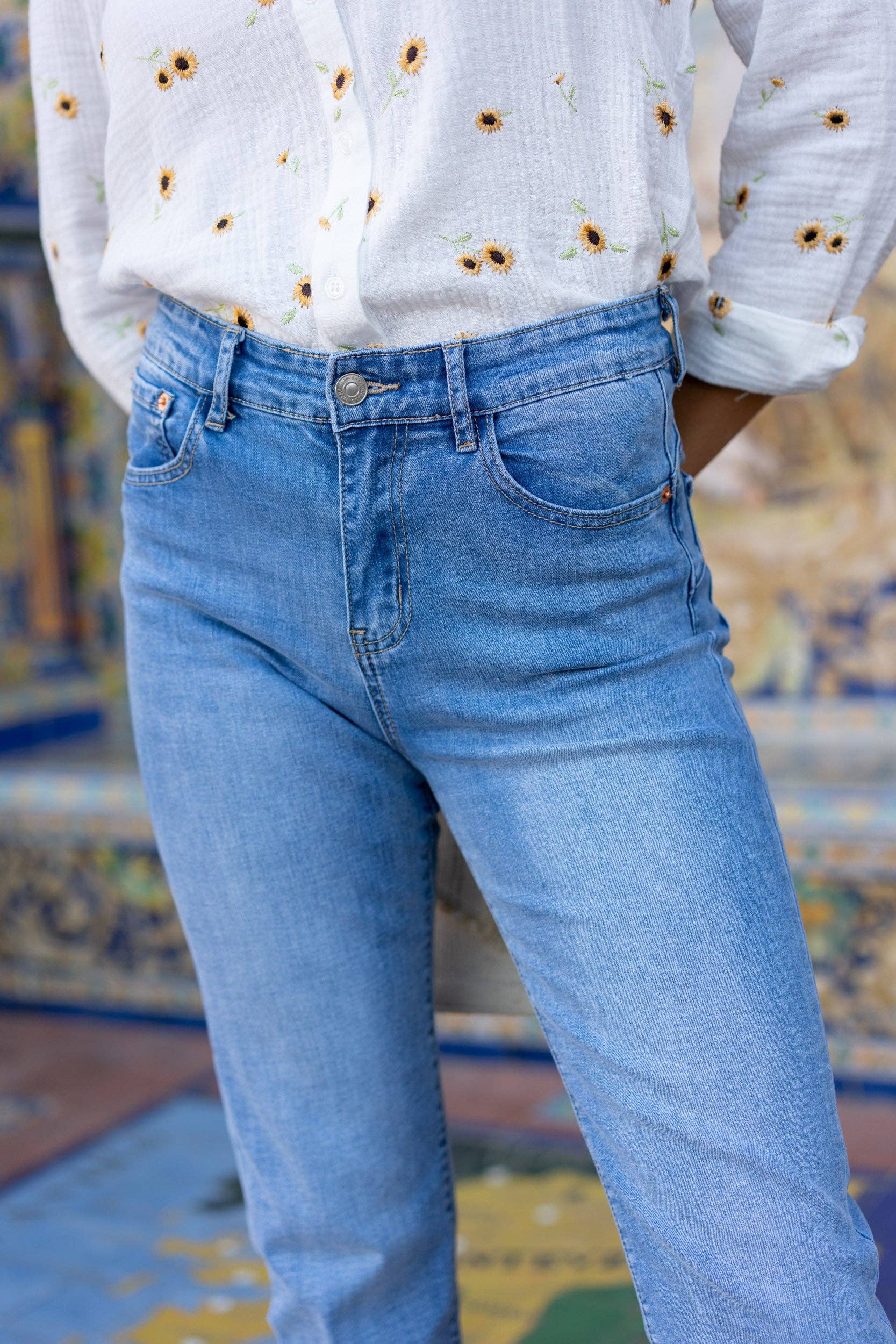 ONADO – calças de ganga - Mulher por atacado – Jean Droit - Dairine5