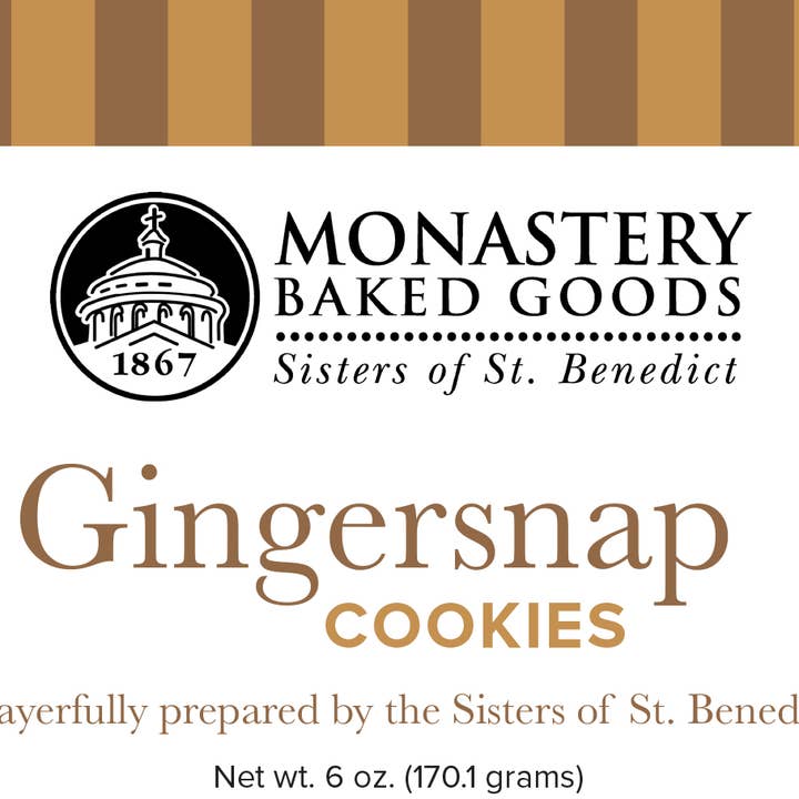 Monastery Baked Goods - Wholesale Cookie - Gingersnap Cookies (6-oz)3