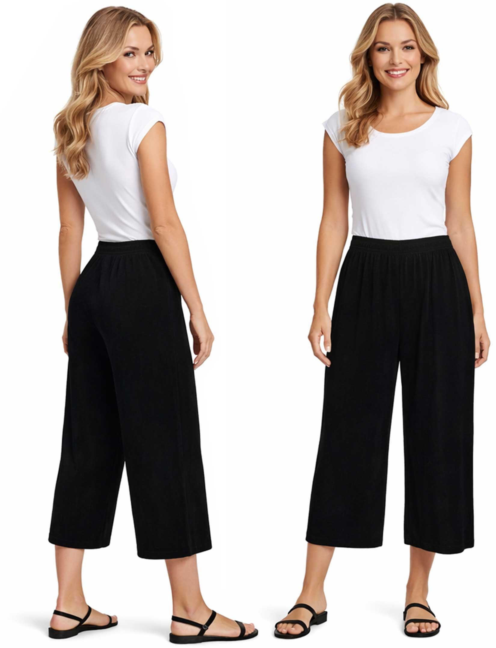 The Magic Scarf Company - Wholesale Pants - Women's - 1248 - Slinky TravelWear Capris25