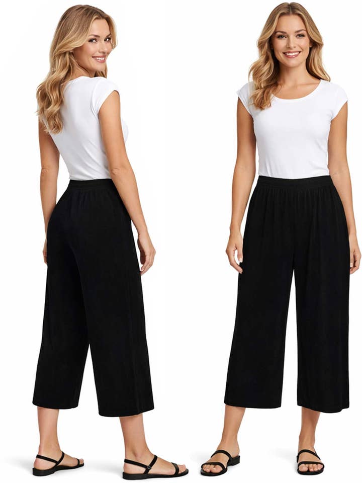 The Magic Scarf Company - Wholesale Pants - Women's - 1248 - Slinky TravelWear Capris25