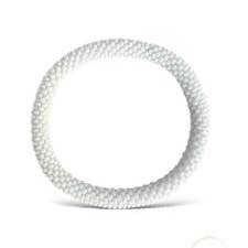 Plain White Nepali Bracelet for wholesale by Maison Yvelise