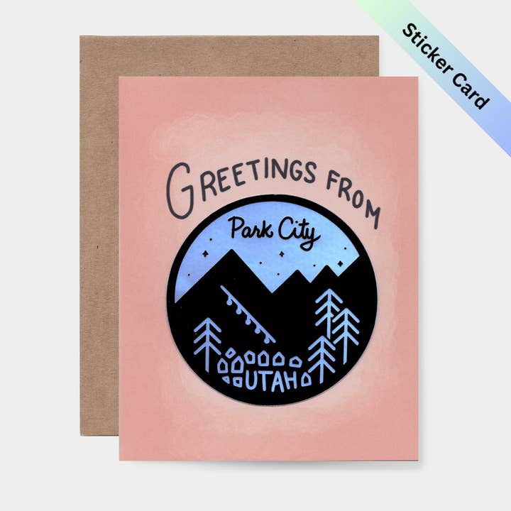 Cartão Adesivo de Saudações de Park City Utah por atacado de Bring Aloha