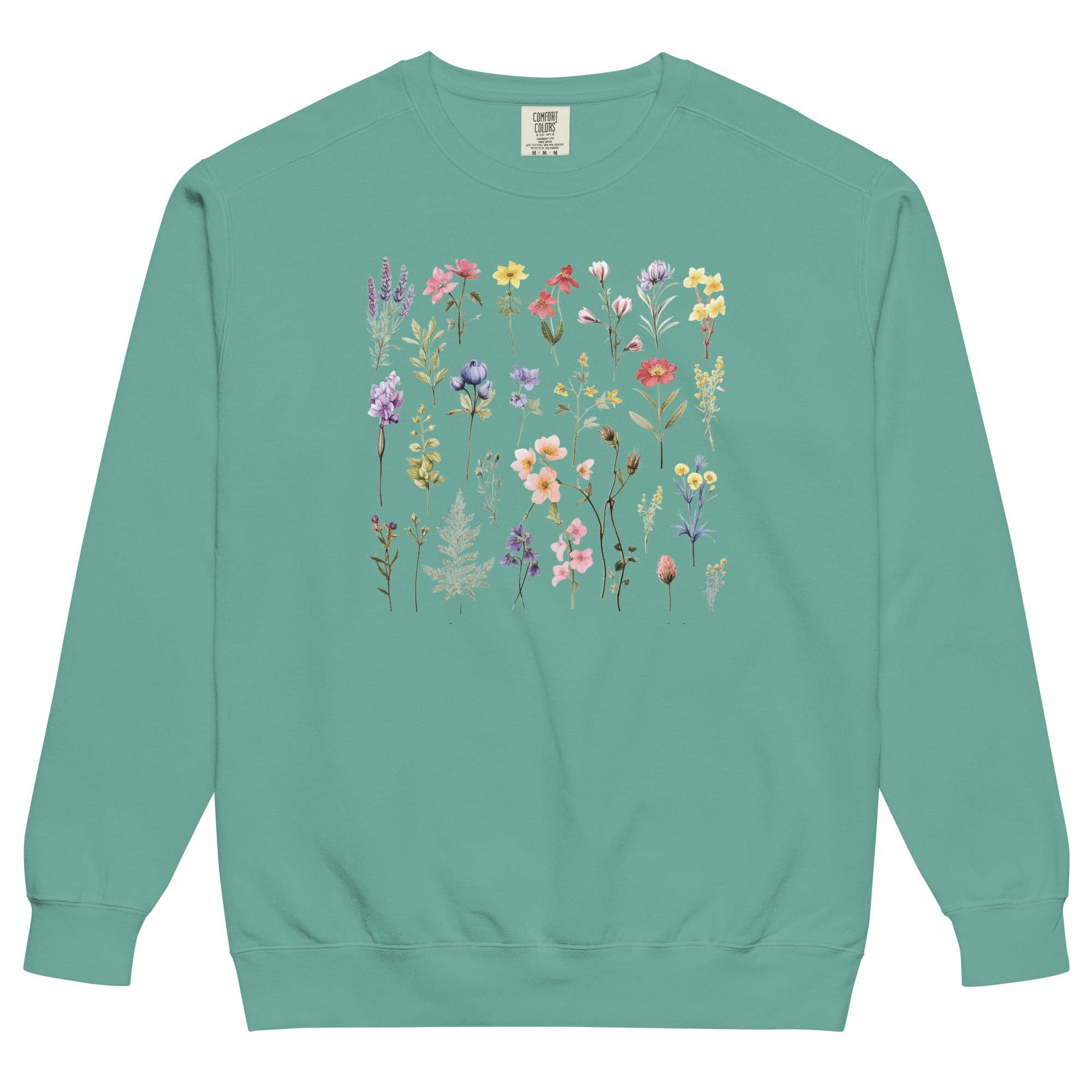 Keen Bee Studio - Wholesale Graphic Sweatshirt - Women's - Wildflowers Unisex garment-dyed sweatshirt7