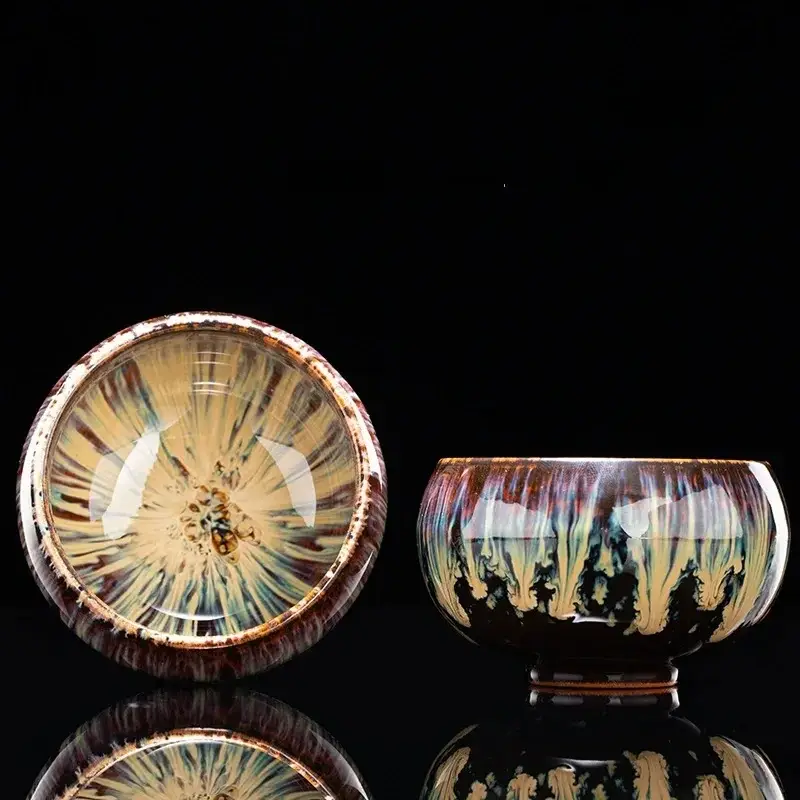 Otterware – wholesale Coffee/tea cup – Handmade Artisanal Tenmoku Glaze Tasting Cup (Single)18