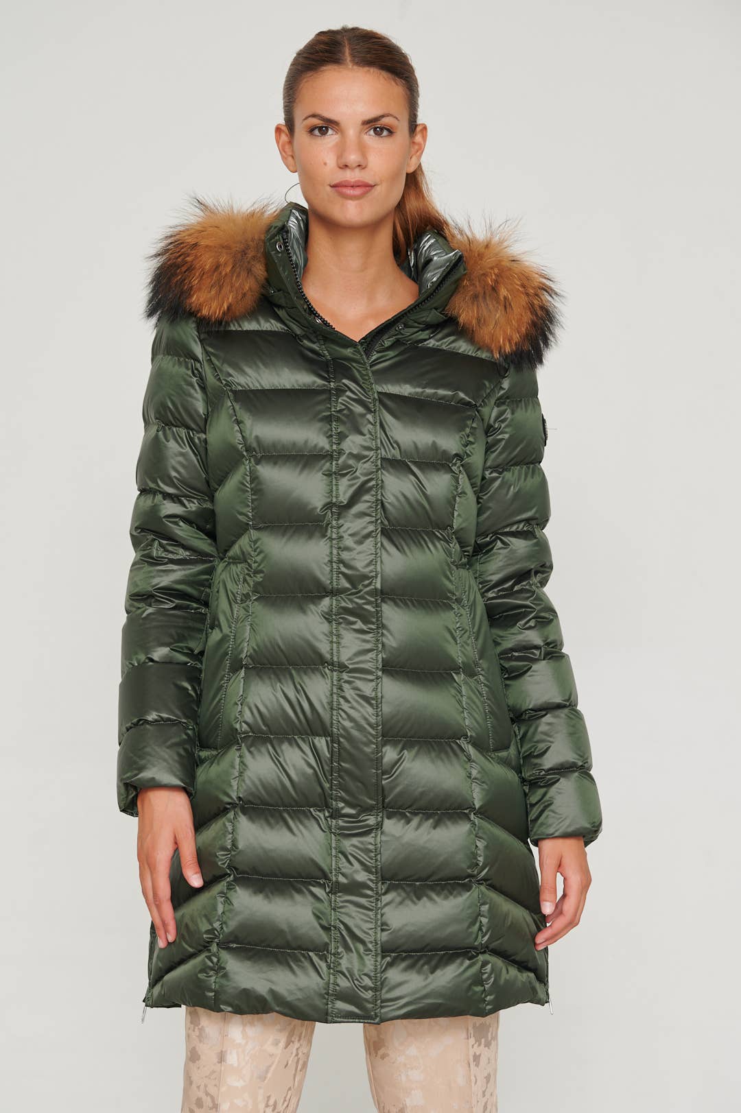 Henry arroway - Wholesale Pufferjack - Dames - MANHATTAN lange jas met slim fit en zijritsen3