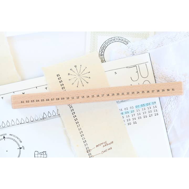 Carimbo - calendário, linha mensal, horizontal, adequado para 0, por atacado de Emadam - Art & Design