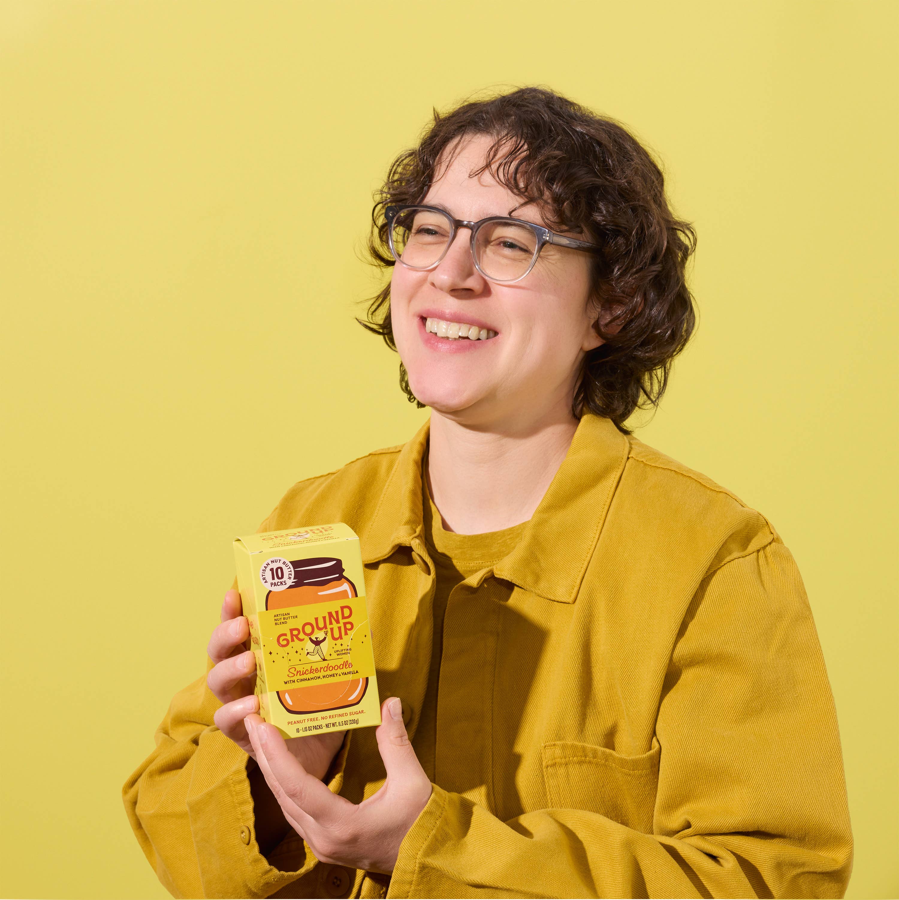 Ground Up - Wholesale Nut Butter - Snickerdoodle Squeeze Packs (Caddy of 10)