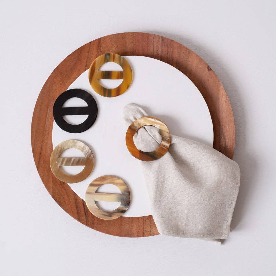 MAADILI COLLECTIVE - Wholesale Napkin Ring - Horn Scarf Buckle & Napkin Ring