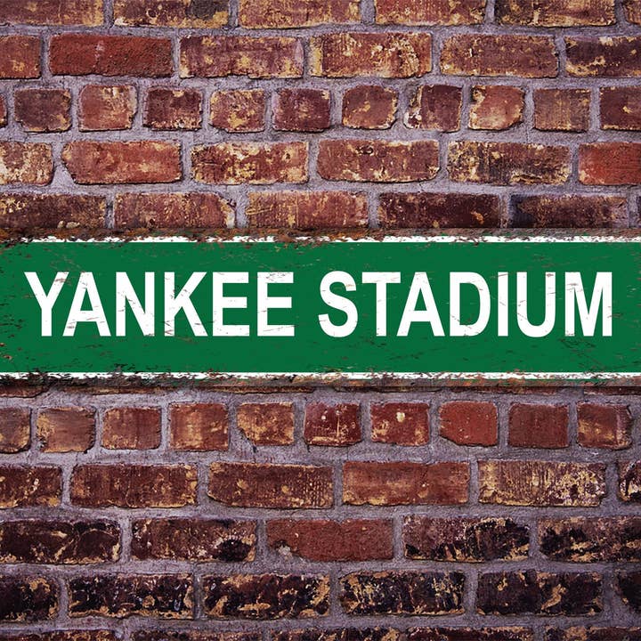 Game Time Prints - Vente Pancarte - Panneau indiquant la rue du Yankee Stadium, route de baseball des Yankees de New York2