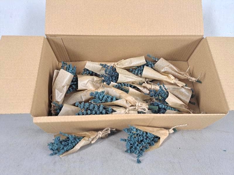 Dutch Flower Studio - Vente Fleur séchée/pressée - Lavande préservée - Mini bouquet de fleurs séchées0