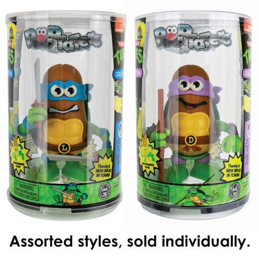 Super Impulse USA - Wholesale Toy Set - Kids - Poptater 4 " TMNT Leonardo (Blue) or Donatello (Purple)0