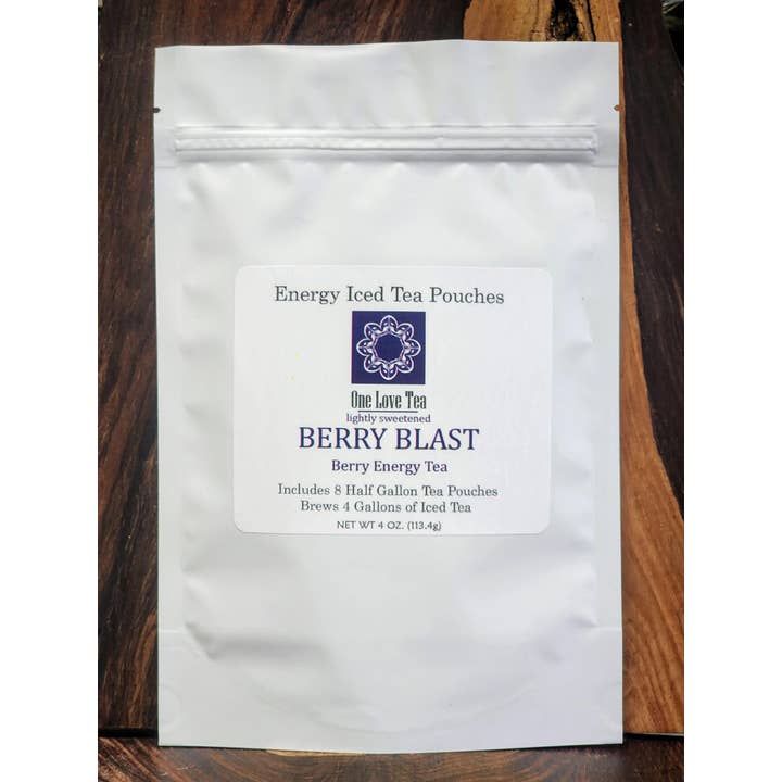 One Love Tea - Wholesale Iced Tea - Berry Blast Energy Iced Tea Pouch