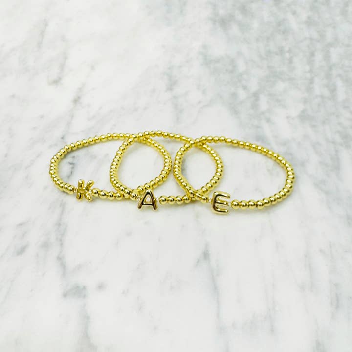 Initial Bubble Stretch Bracelet
for wholesale by iiShii designs