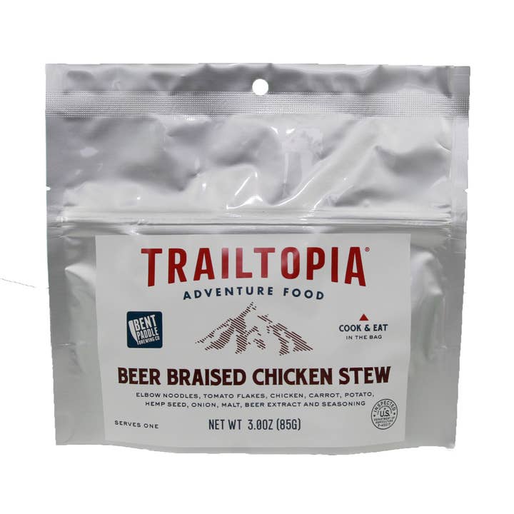 Trailtopia - Wholesale Shelf Stable Prepared Meal - Bent Paddle Beer Braised Chicken Stew - Single Serve0