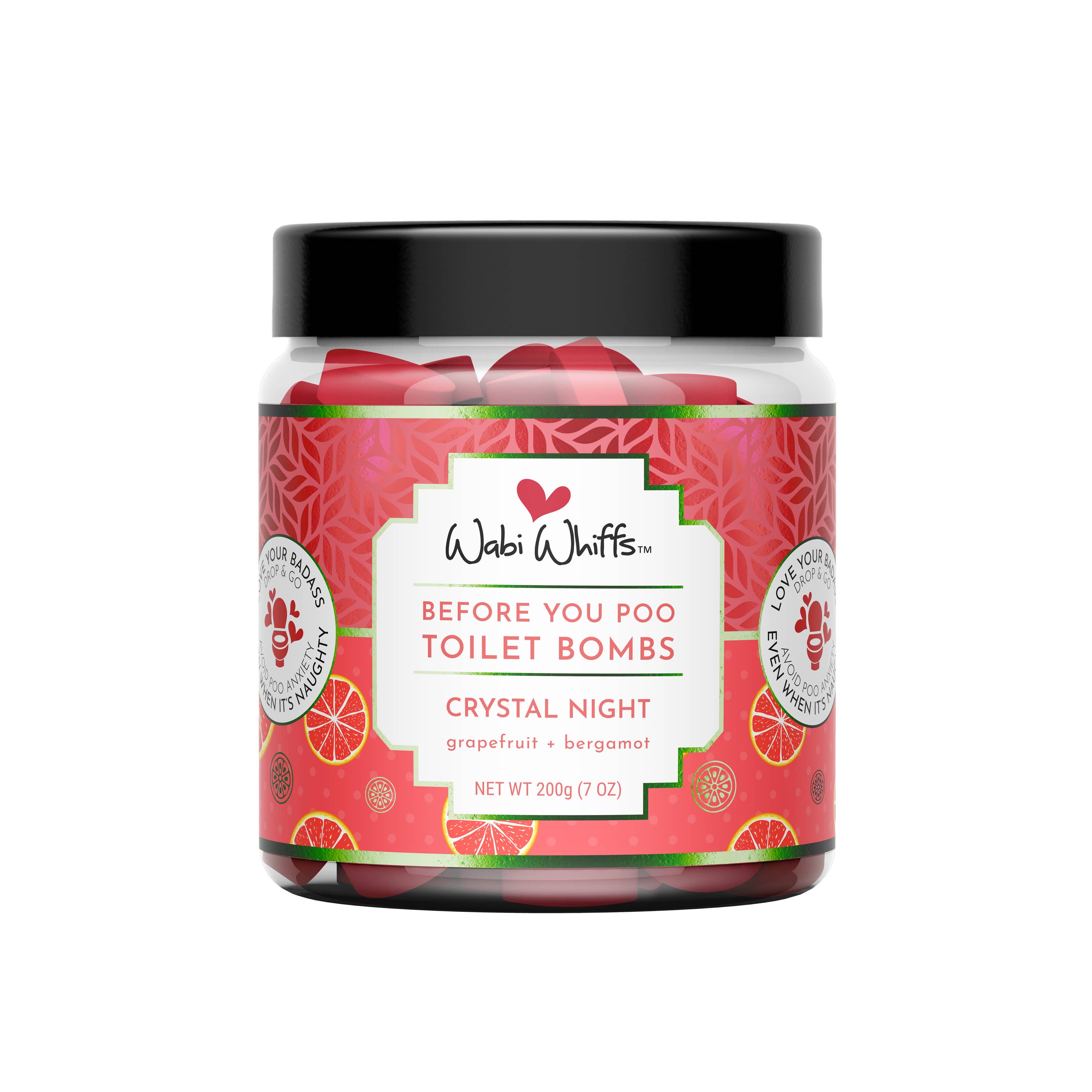 Wabi Whiffs - Vendita all'ingrosso Spray per il bagno - Bombe d'amore Crystal Night Fizzing Toilet da 200 g