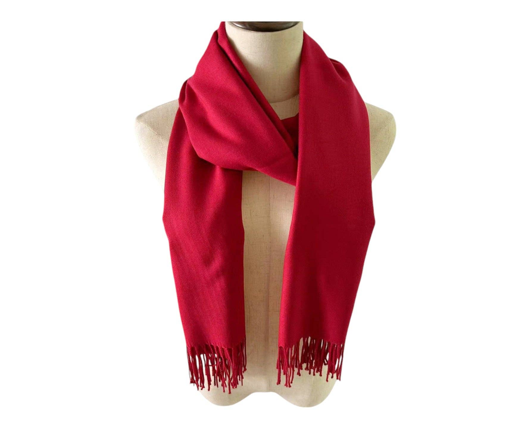 TAPA fashion – wholesale Scarf – Women's – Cashmere Feel Plain Scarves SCF4670 (12PC)19