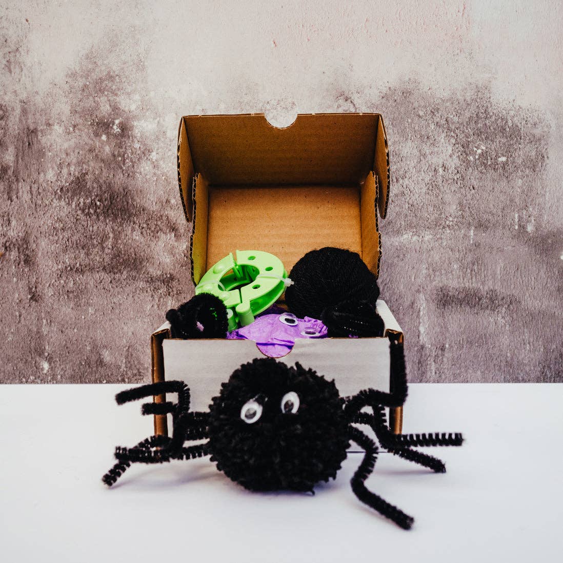 Pom Stitch Tassel - Wholesale DIY Craft Kit - Kids - Pom Pom Spider | Halloween | Spooky craft kit | Bugs | Insec2