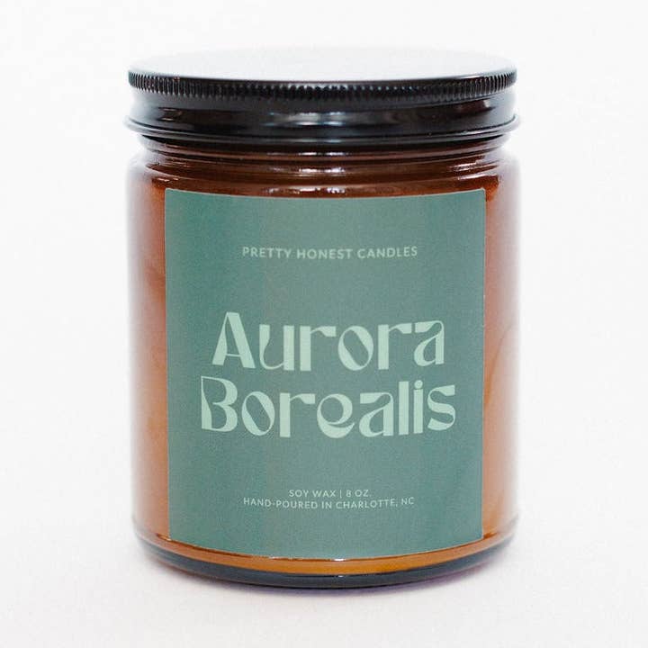 Candela al Cardamomo: Candela Aurora Boreale per la vendita all'ingrosso da parte di Pretty Honest Candles