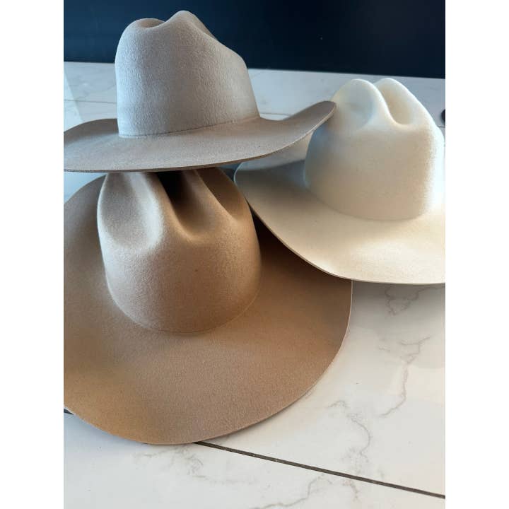 One and Only Accessories - Wholesale Cowboy Hat - Women's - Classic cattleman cowboy hat in Australian wool