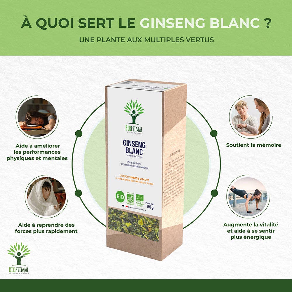 Bioptimal – wholesale Health/detox tea – Organic Ginseng - Bioptimal1