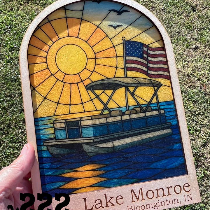 222 PARKSIDE - Wholesale Wall Accent - Custom Lake Keepsake – Wall Art/Hang