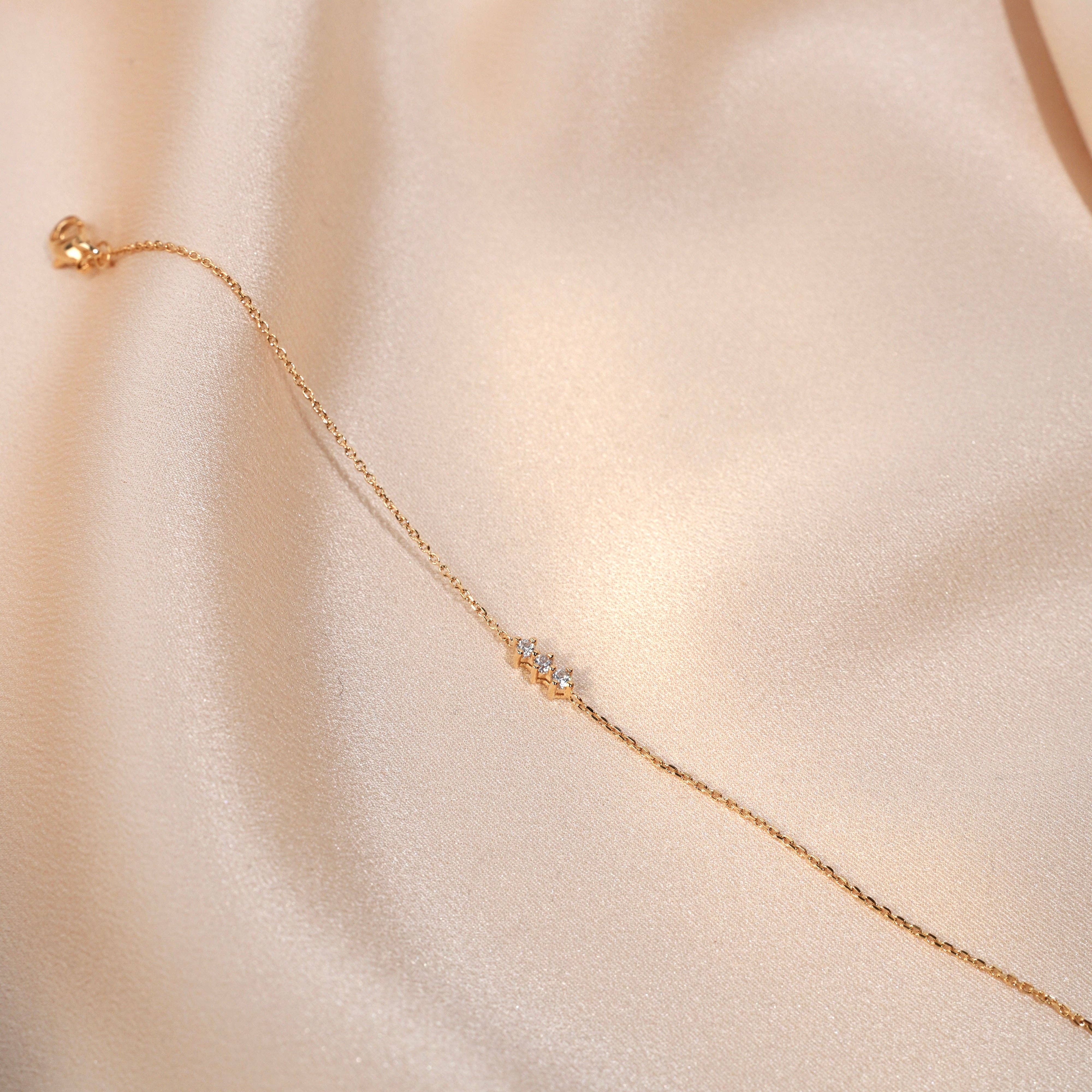 Meora Paris – Pulseira de elo e corrente por atacado – Pulseira Horizon banhada a ouro 18k3