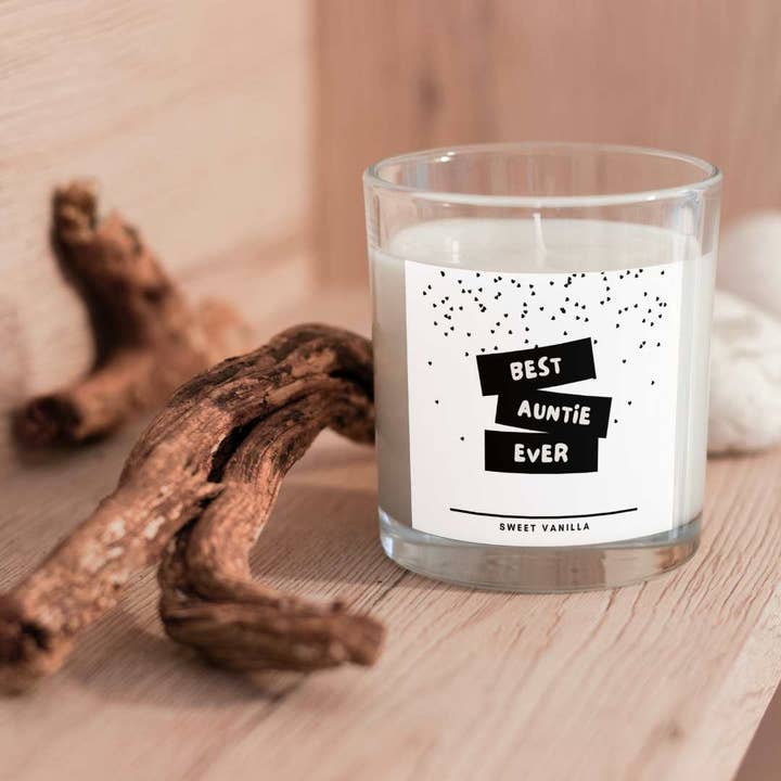 Vela personalizada Best Auntie Ever | Regalos para tía para venta al por mayor de MKTrendsCo