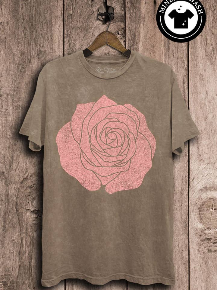Roze top met grafische print voor wholesale door Lotus Fashion Collection