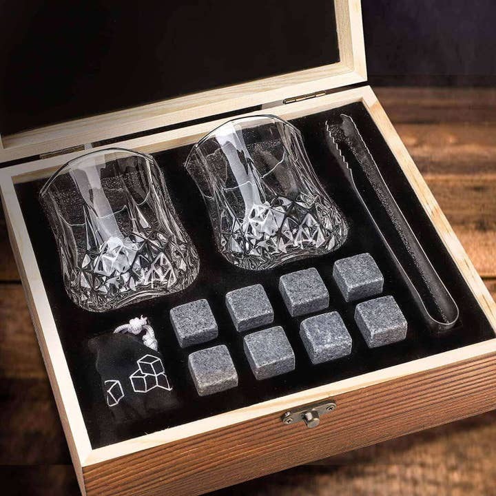 giftland - Wholesale Drink Chilling Cubes - Wine Whiskey Stones Gift Box
