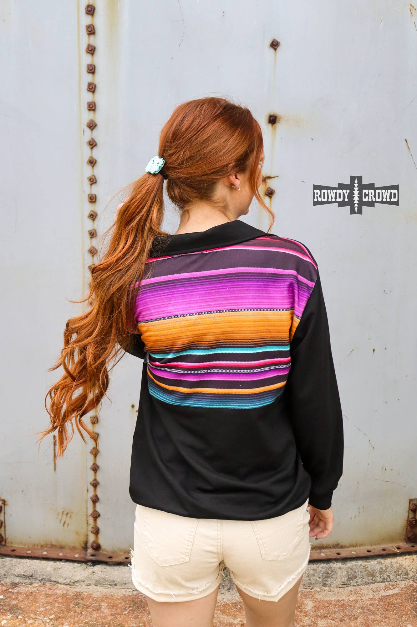 Rowdy Crowd Clothing - Wholesale Sweatshirt - Women's - Gaucho Half Zip4