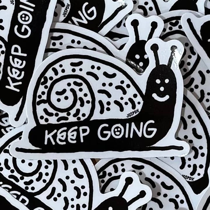 Keep Going Sticker for wholesale by Sturgill Studio